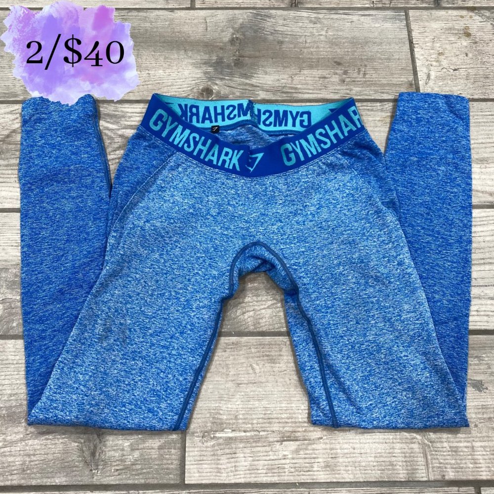 SOLD | Blue Gymshark Flex Leggings - Picture 1 of 11